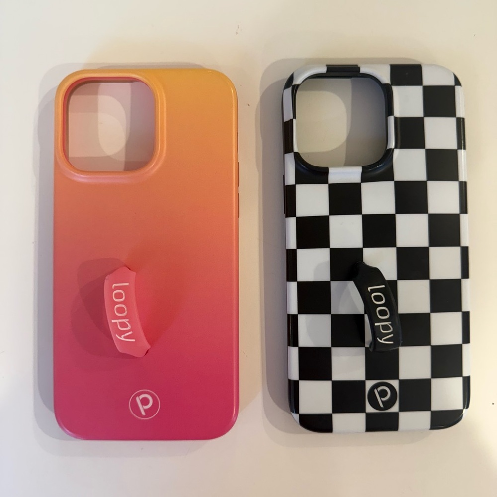Loopy Case 14 Pro Max Gradient and Checkered Phone Cases